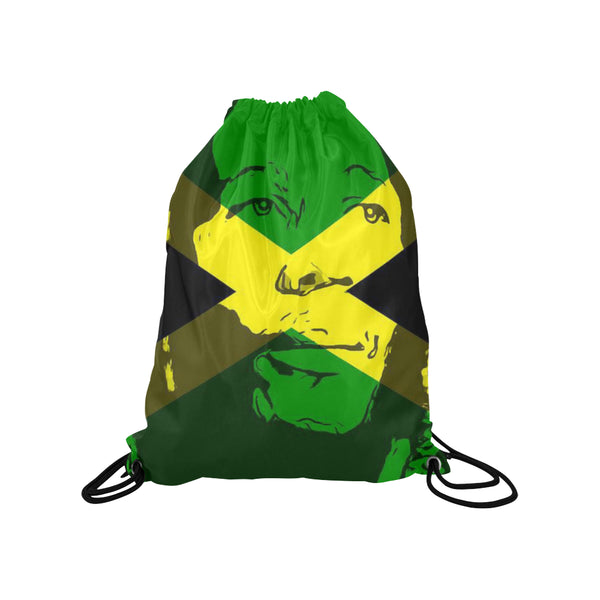 Bob Marley Drawstring Medium Bag Model 1604 (Twin Sides) 13.8"(W) * 18.1"(H) - kdb solution