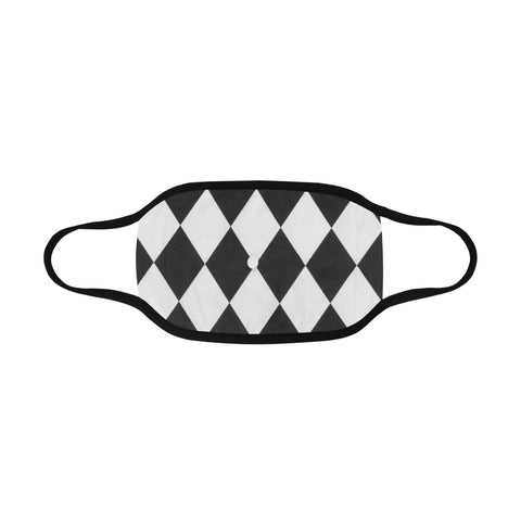 White and Black Diamond Mouth Mask - kdb solution