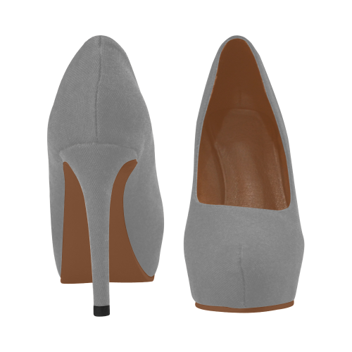 Light Grey Women's High Heels (Model 044) - kdb solution