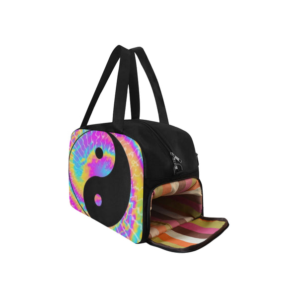 Pink Comb Tye Dye Fitness/Overnight bag (Model 1671) - kdb solution