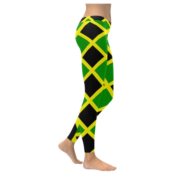 Jamaica Pattern Low Rise Leggings (Invisible Stitch) (Model L05) - kdb solution