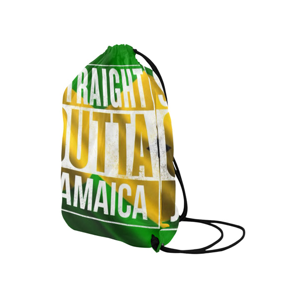 Straight outta jamaica Drawstring Bag Model 1604 (Twin Sides) 13.8"(W) * 18.1"(H) - kdb solution