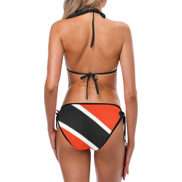 Trinidad flag Custom Bikini Swimsuit (Model S01) - kdb solution