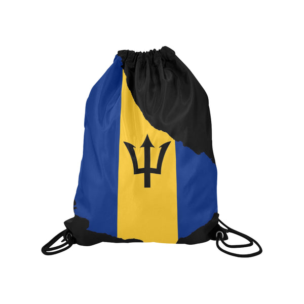 Barbados Island Drawstring Medium Bag Model 1604 (Twin Sides) 13.8"(W) * 18.1"(H) - kdb solution