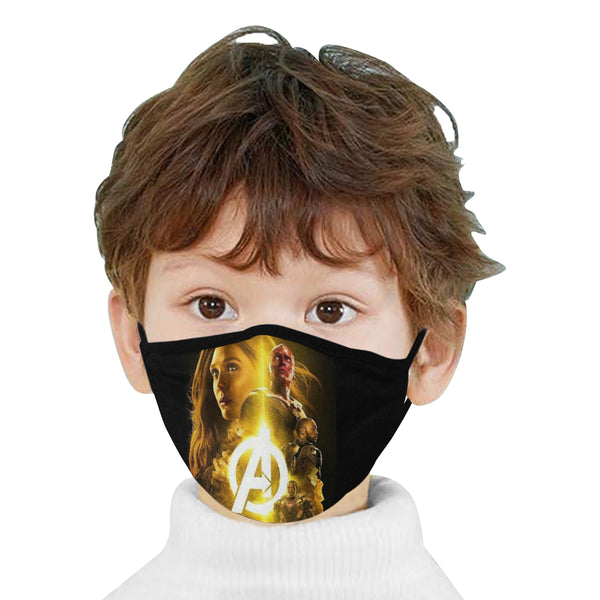 Gold Avengers Mouth Mask - kdb solution