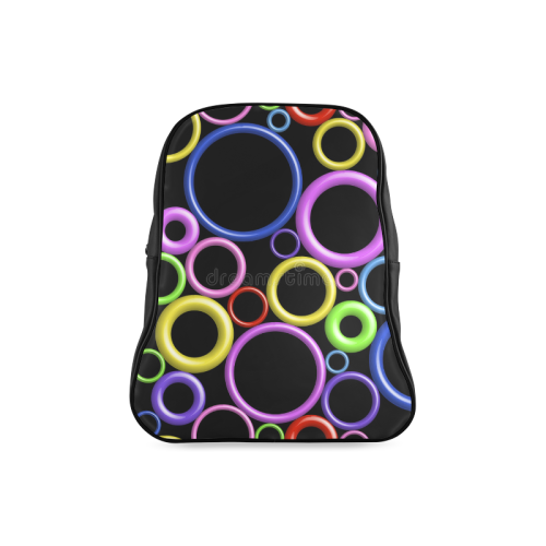 Circles School Backpack/Large (Model 1601) - kdb solution