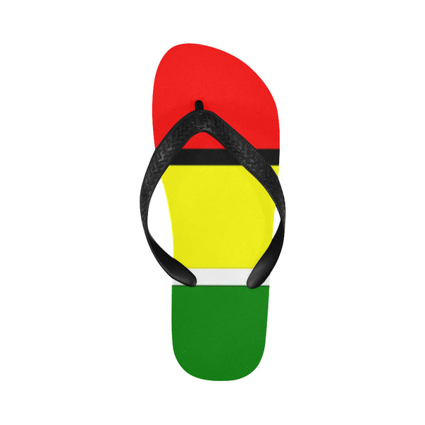 Red Yellow and Green Flip Flops for Men/Women (Model 040) - kdb solution