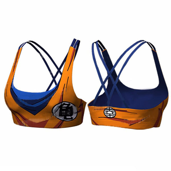 DRAGON BALL Print Women Yogaes Bras Brand Bra / Tops /Tees Dry Quick Compression Tank With Bra Fitness Camis  XS-XXXL - kdb solution