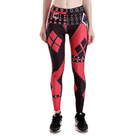 Harley Quinn Cospaly Printed Fitness Women Leggings Plus Sizes - kdb solution
