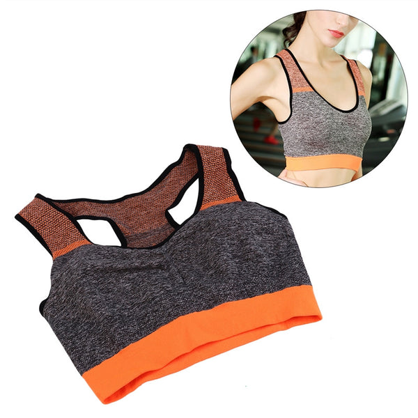 High Intensity Sports Bra Vest Seamless Stretchy Breathable Fitness for Fitness Gym Yoga Running - Free Size - kdb solution