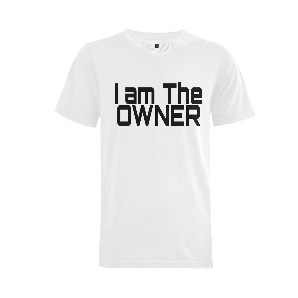 I am the Owner Men's V-Neck T-shirt  Big Size(USA Size) (Model T10) - kdb solution