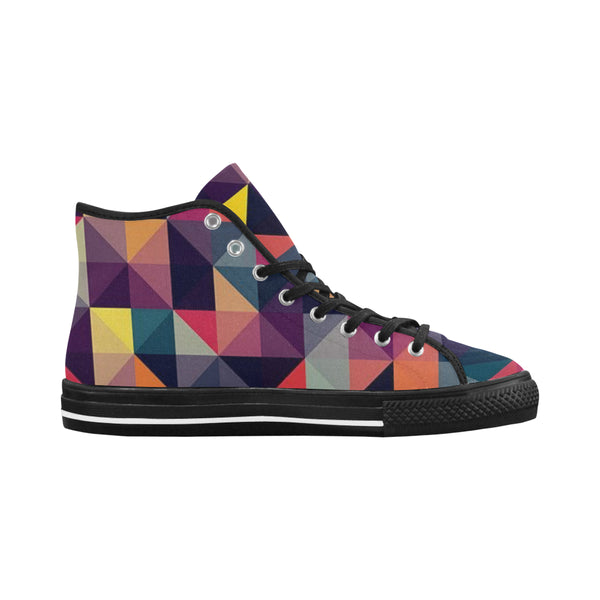 Women's  Checkered Colored High Top Canvas Shoes  [product_title]#039;s - kdb solution
