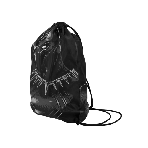 Black Panther Medium Drawstring Bag Model 1604 (Twin Sides) 13.8"(W) * 18.1"(H) - kdb solution