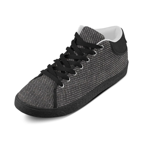 Black Denim Men's Chukkas Canvas Shoes (Model 003) - kdb solution