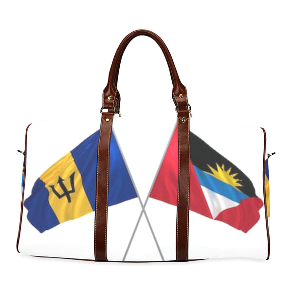 Barbados and Antigua flags Waterproof Travel Bag/Small (Model 1639) - kdb solution