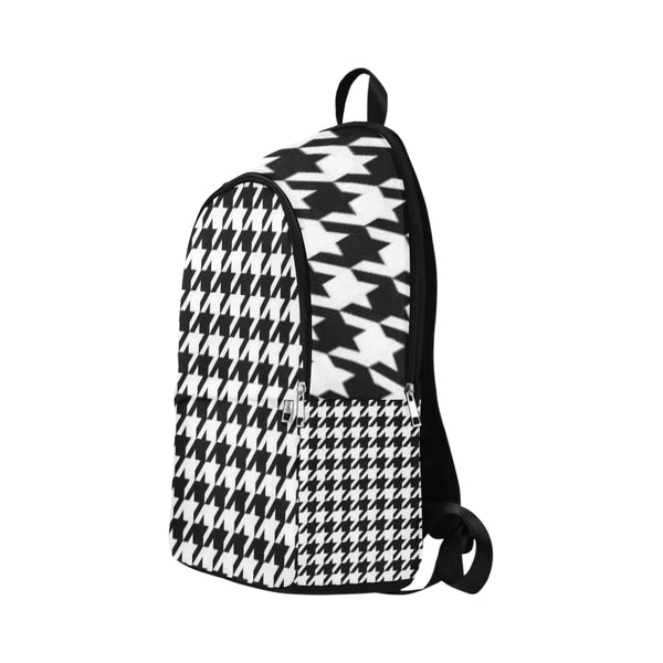 Black and White Design Fabric Backpack for Adult (Model 1659) - kdb solution