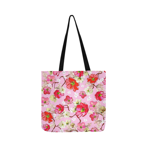 Pink and White flowers Reusable Shopping Bag Model 1660 (Two sides) - kdb solution