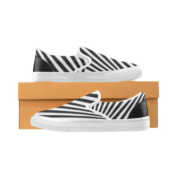 Women's Zebra Pattern Canvas Slip-ons Shoes[product_title]#039;s - kdb solution