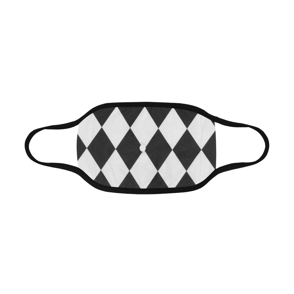 White and Black Diamond Mouth Mask - kdb solution
