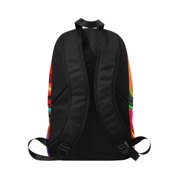 Colourful Swirl Fabric Backpack for Adult (Model 1659) - kdb solution