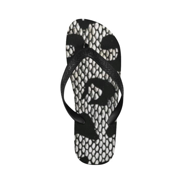 Snake Print Flip Flops for Men/Women (Model 040) - kdb solution
