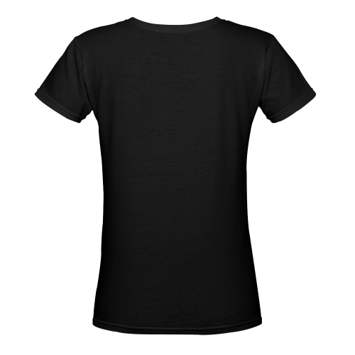 friends of Jacquie 3 Women's Deep V-neck T-shirt (Model T19) - kdb solution