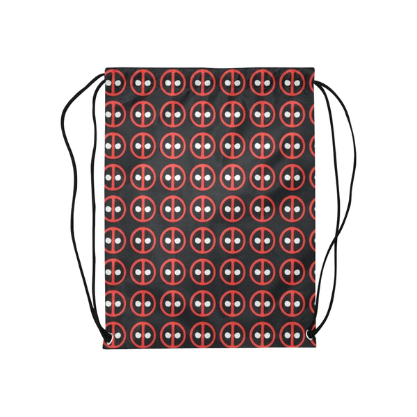 Deadpool Pattern Medium Drawstring Bag Model 1604 (Twin Sides) 13.8"(W) * 18.1"(H) - kdb solution