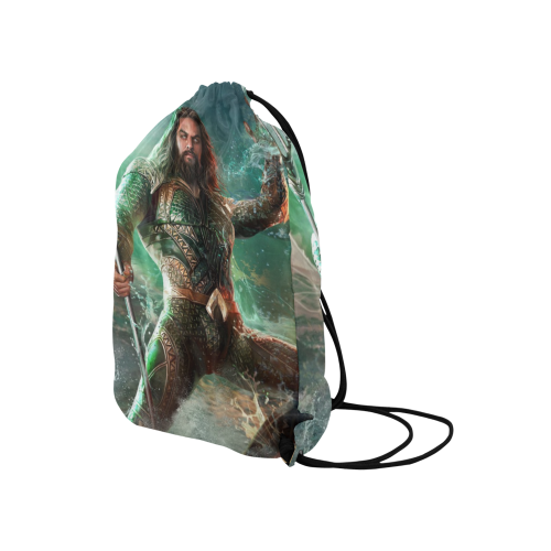 Aquaman 1 Medium Drawstring Bag Model 1604 (Twin Sides) 13.8"(W) * 18.1"(H) - kdb solution