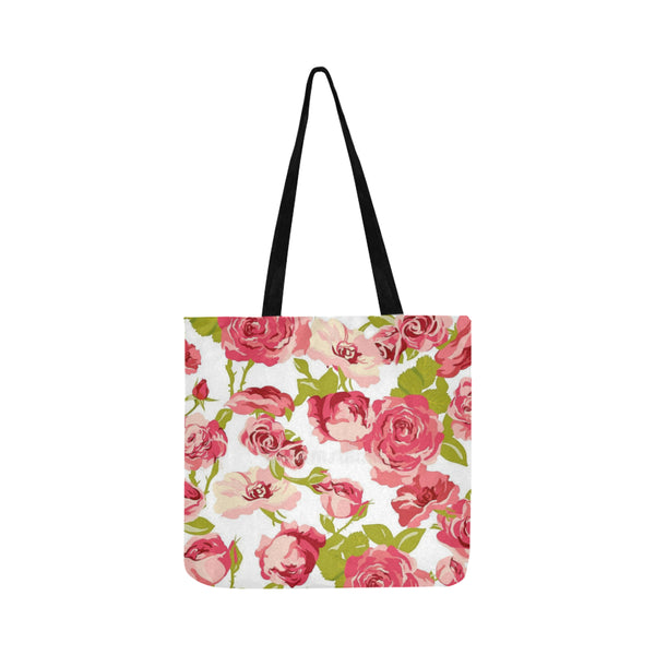 Pink flowers Reusable Shopping Bag Model 1660 (Two sides) - kdb solution