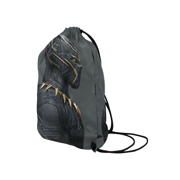 Black Panther upclose Medium Drawstring Bag Model 1604 (Twin Sides) 13.8"(W) * 18.1"(H) - kdb solution