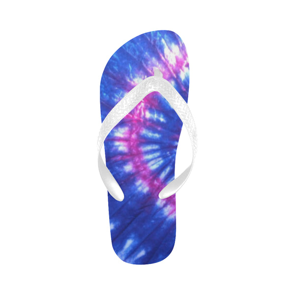 Blue Tie Dye Flip Flops for Men/Women (Model 040) - kdb solution
