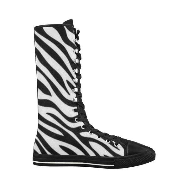 Zebra Canvas Long Boots For Women Model 7013H - kdb solution