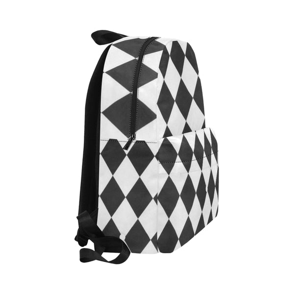 White and Black Diamonds diamonds Unisex Classic Backpack (Model 1673) - kdb solution