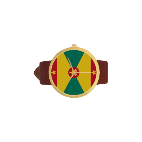 Grenada Women's Golden Leather Strap Watch(Model 212) - kdb solution