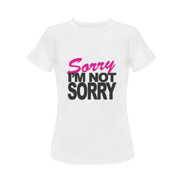 i'm not sorry Women's T-Shirt in USA Size (Front Printing Only) - kdb solution