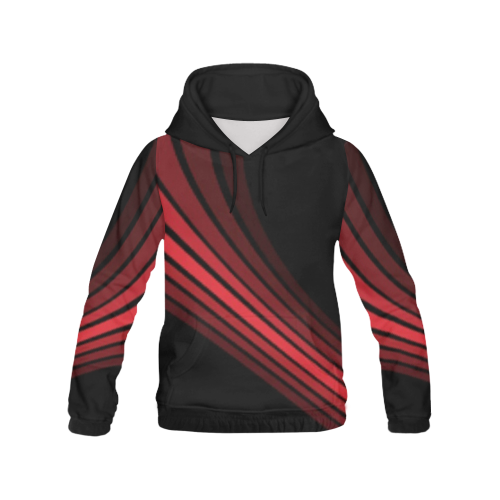 Red wand Black Design 2 All Over Print Hoodie for Men (USA Size) (Model H13) - kdb solution