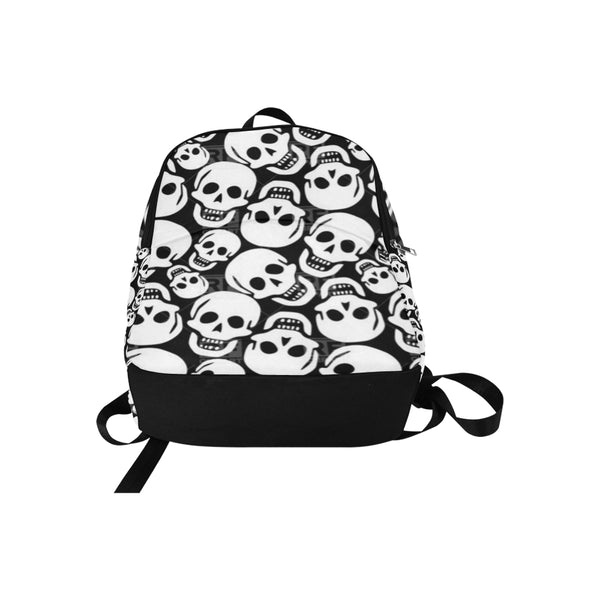 Skull Pattern Fabric Backpack for Adult (Model 1659) - kdb solution
