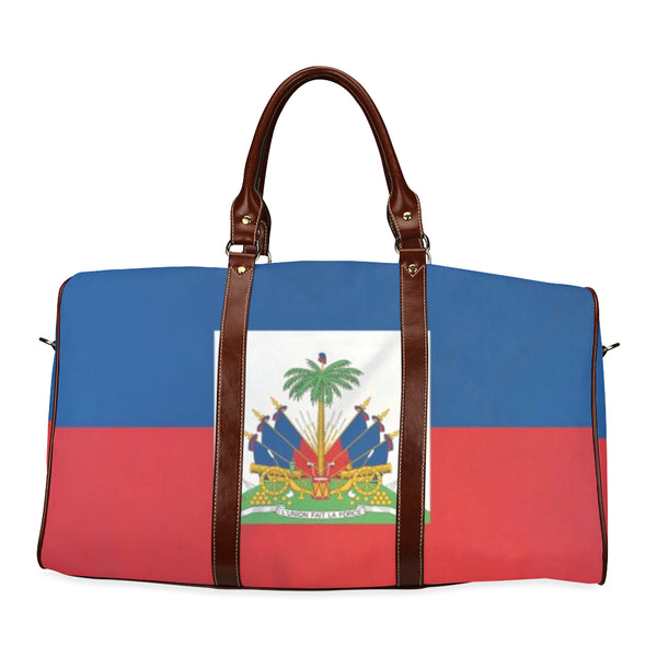 Haiti flag Waterproof Travel Bag/Small (Model 1639) - kdb solution