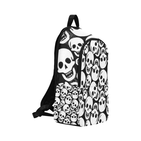 Skull Pattern Fabric Backpack for Adult (Model 1659) - kdb solution