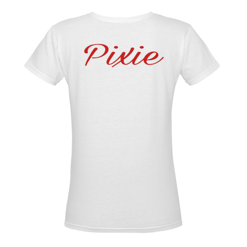 Pixie Women's Deep V-neck T-shirt (Model T19) - kdb solution