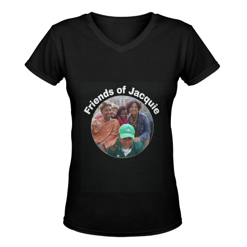 friends of Jacquie 4 Women's Deep V-neck T-shirt (Model T19) - kdb solution