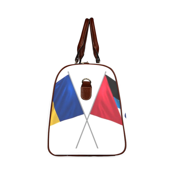 Barbados and Antigua flags Waterproof Travel Bag/Small (Model 1639) - kdb solution