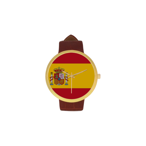 Spain Women's Golden Leather Strap Watch(Model 212) - kdb solution