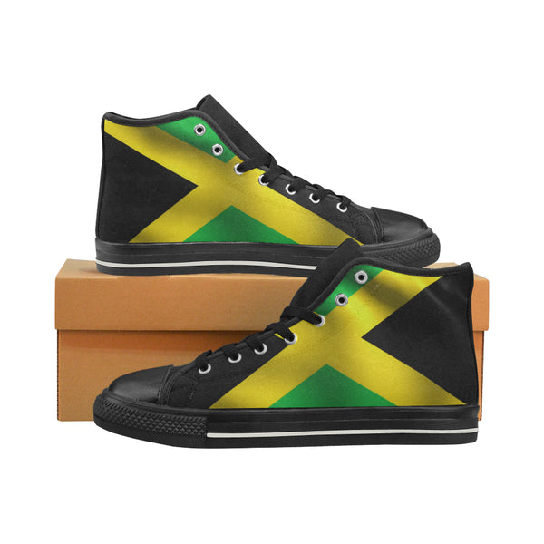 Jamaica Women's Classic High Top Canvas Shoes (Model 017) - kdb solution