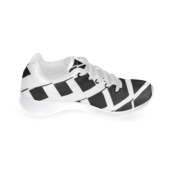 Women Black and White Diamond pattern Running Shoe[product_title]#039;s - kdb solution