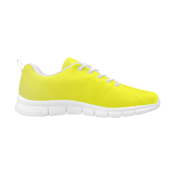 Yellow Women's Breathable Running Shoes (Model 055) - kdb solution