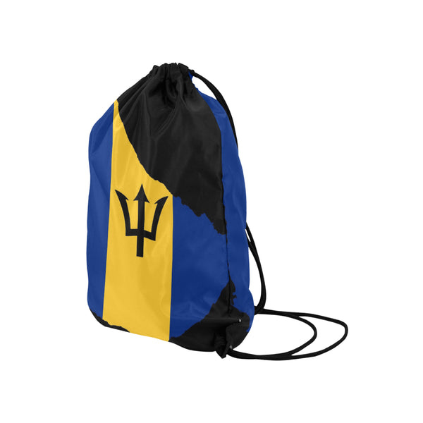 barbados island drawstring bag Medium Drawstring Bag Model 1604 (Twin Sides) 13.8"(W) * 18.1"(H) - kdb solution