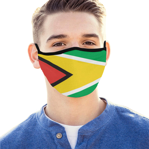 Guyana flag Mouth Mask - kdb solution