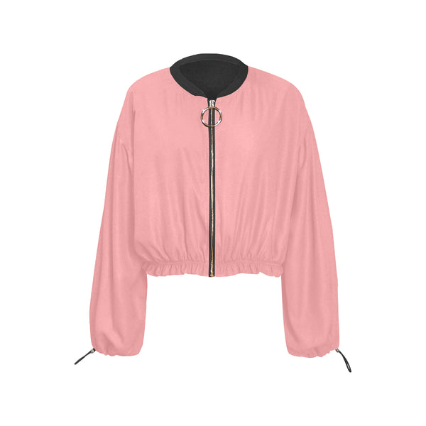 Pink Cropped Chiffon Jacket  (Model H30) - kdb solution