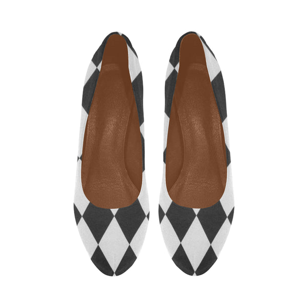 White and Black Diamonds Women's High Heels (Model 044) - kdb solution